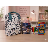 KIT MALETA CANVAS NIÑA