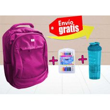 KIT MORRAL ESCOLAR FUCSIA
