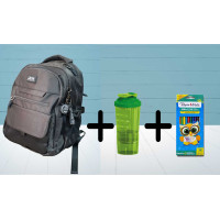 KIT MORRAL ESCOLAR GRIS