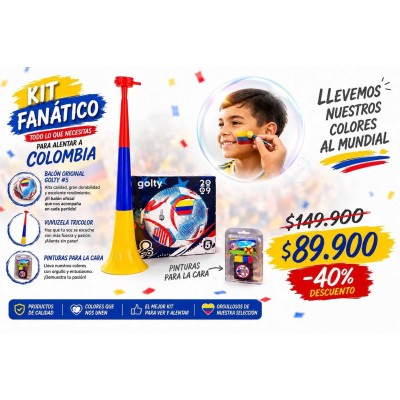KIT MUNDIALISTA TRICOLOR